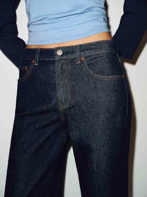 Miles Stretch Mid Rise Straight Leg Jeans - Discovery