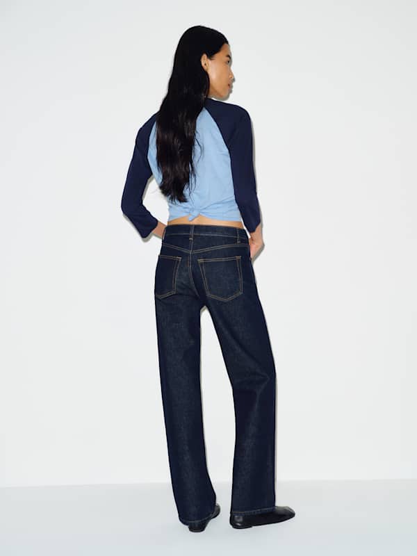 Miles Stretch Mid Rise Straight Leg Jeans - Discovery