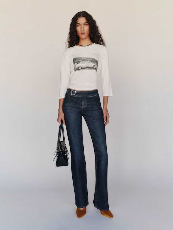 Elly Stretch Low Rise Bootcut Jeans - Ariel