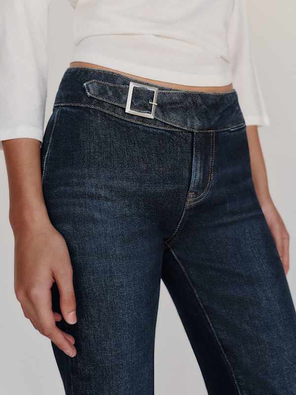 Elly Stretch Low Rise Bootcut Jeans - Ariel