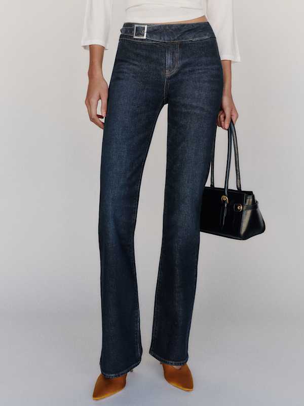 Elly Stretch Low Rise Bootcut Jeans - Ariel