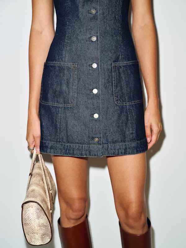 Catherine Denim Mini Dress - Prespa