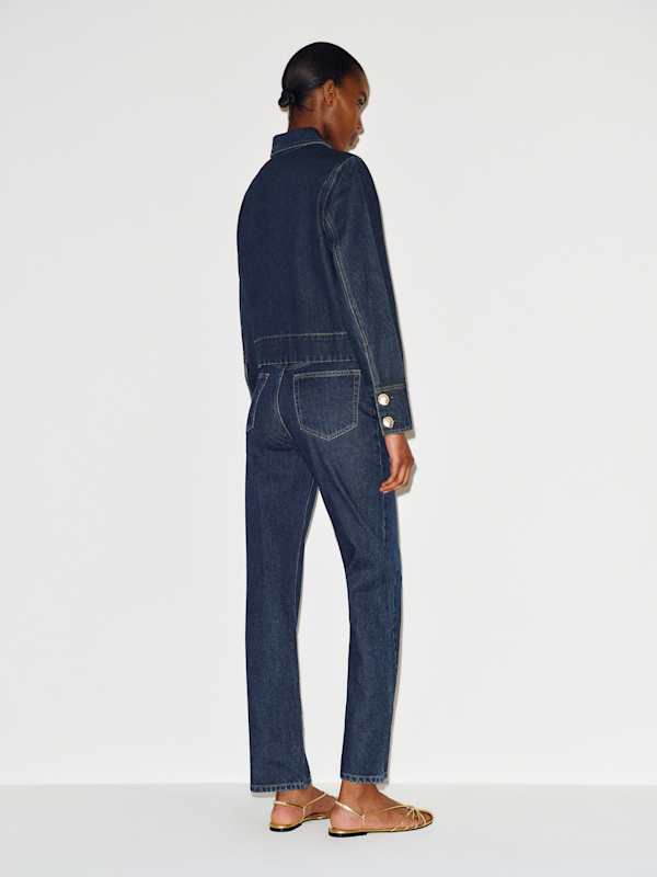 Mazy Cropped Denim Jacket - Titan