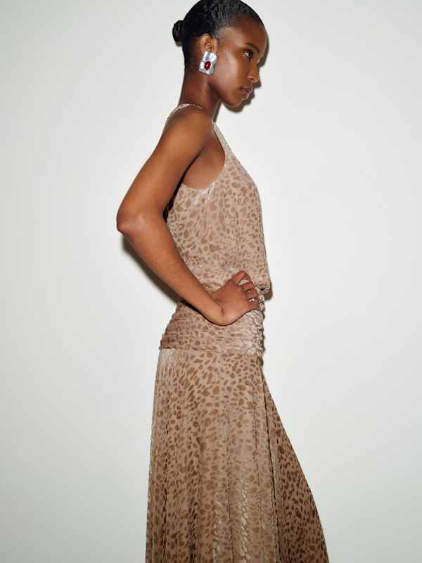 Daisy-Kate Dress - Cheetah Burnout