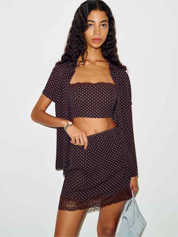 Cerise Three Piece - Milano Dot