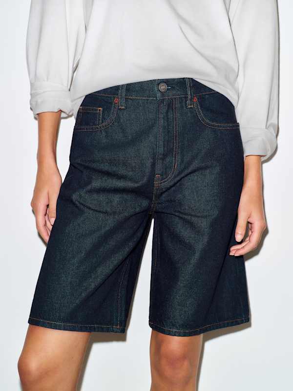 Hayden Mid Rise 8 In Jean Shorts - Ondine