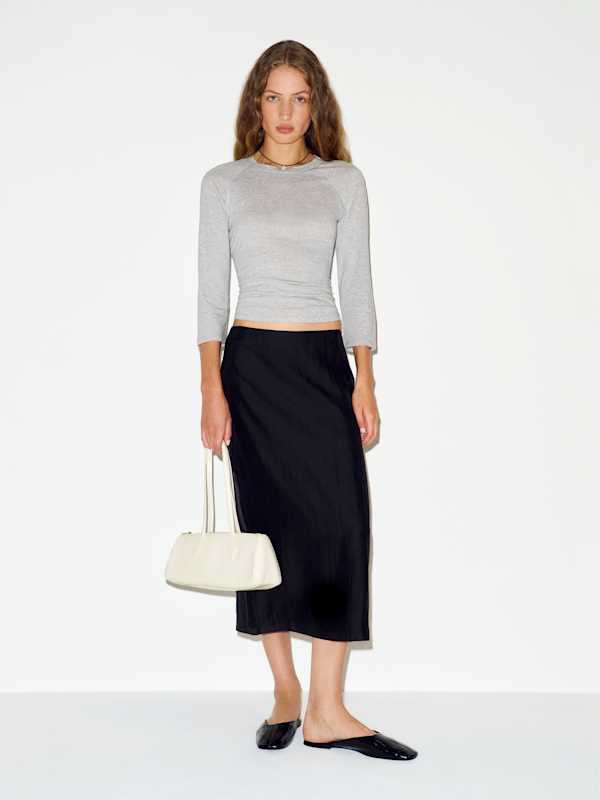 Noelle Tee - Heather Grey