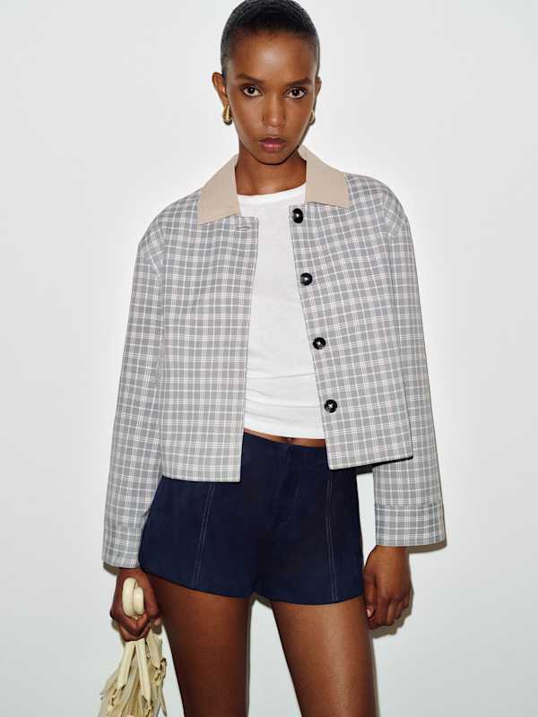 Colby Jacket - Marine Plaid