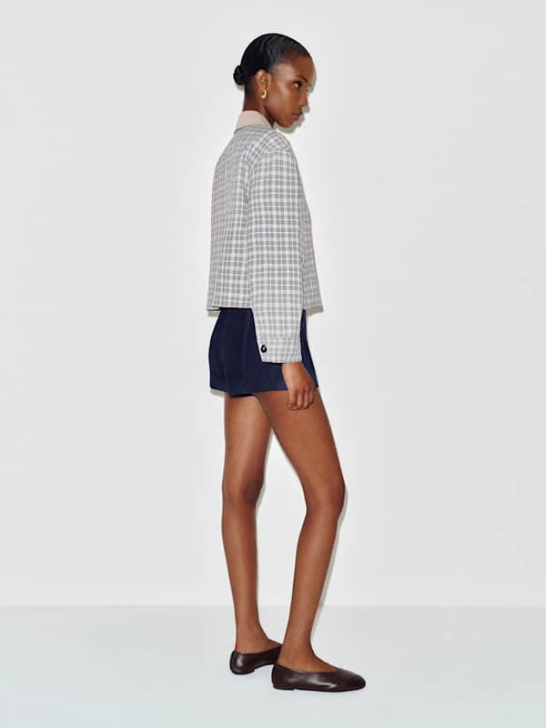 Colby Jacket - Marine Plaid
