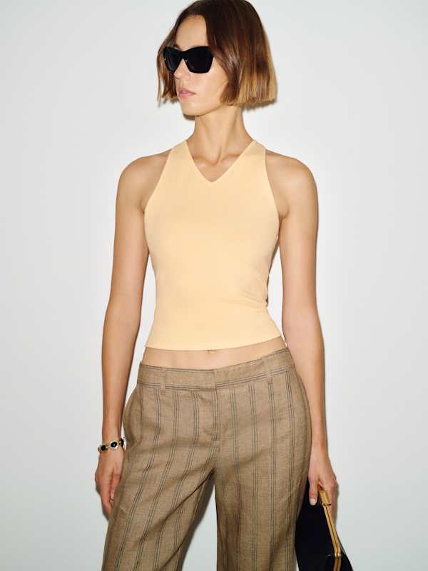 Cherry Knit Top - Parmesan