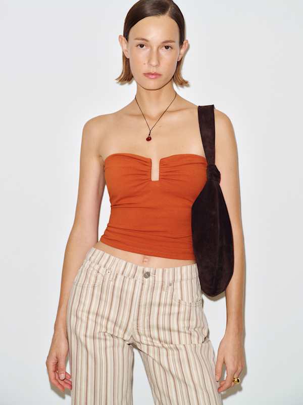 Yara Knit Top - Blood Orange