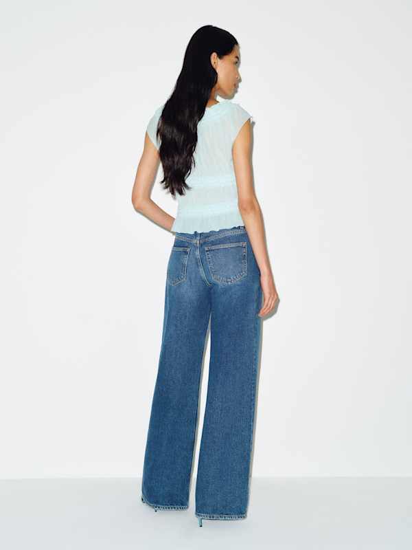 Laken Knit Top - Light Blue