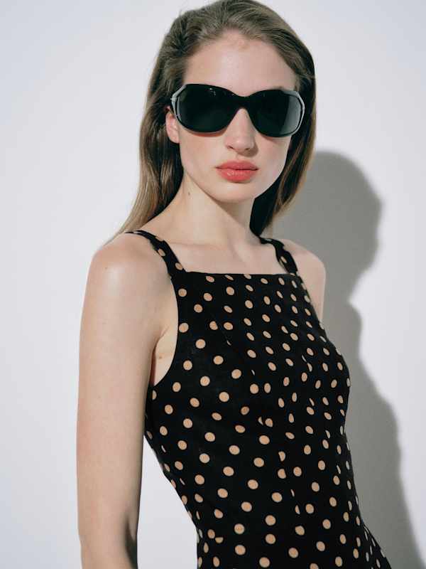 Venice Linen Dress - Ritz Dot