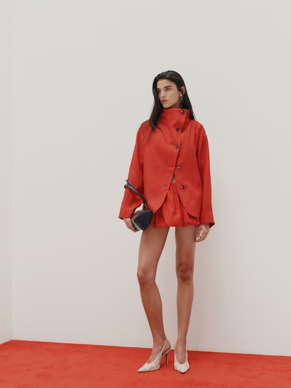 Blake Jacket - Lipstick Linen