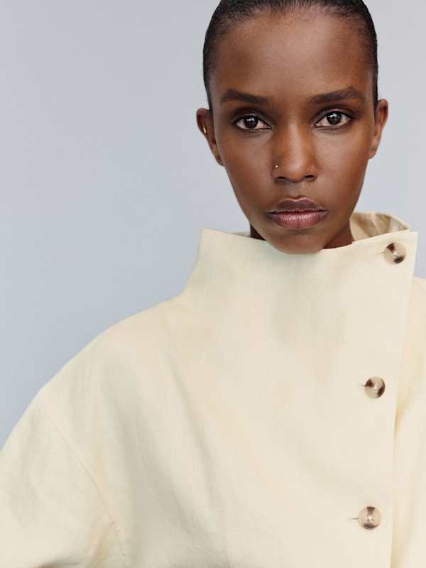 Blake Jacket - Sugar Linen