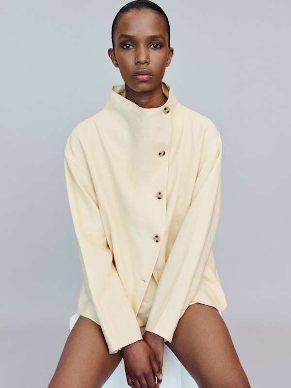 Blake Jacket - Sugar Linen