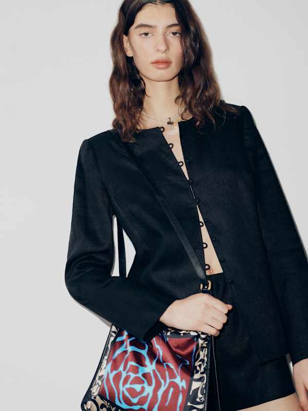 Ellis Jacket - Black Linen