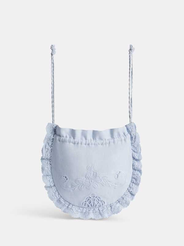 Silver Bell Bag - Cloud Blue Linen