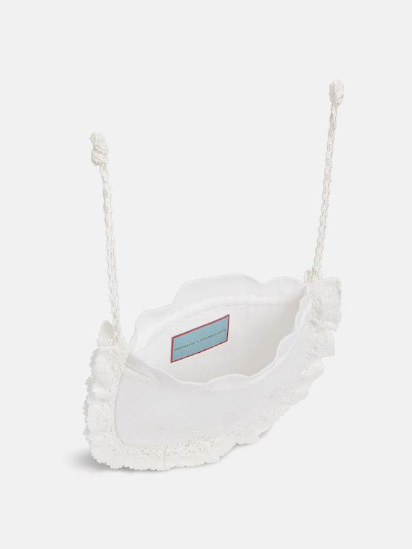 Silver Bell Bag - White Linen
