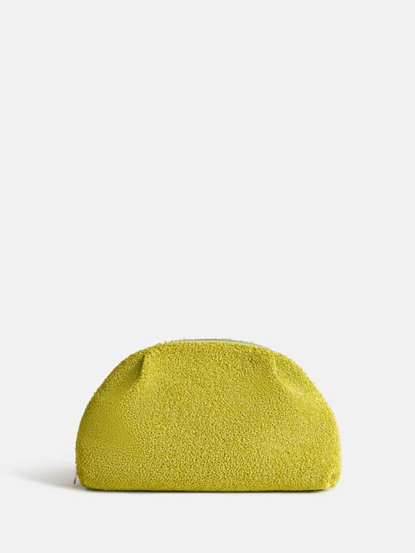 Molly Maude Clutch - Lime Green Raffia