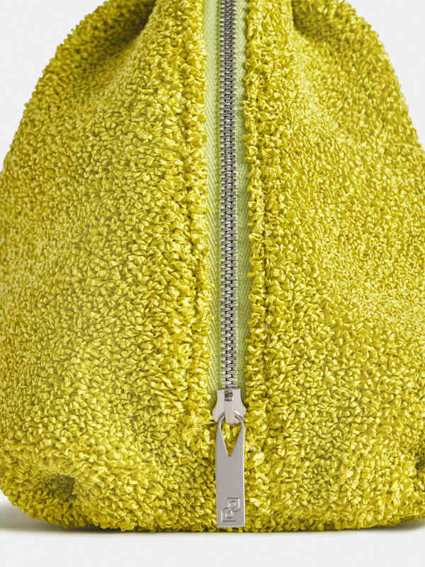 Molly Maude Clutch - Lime Green Raffia