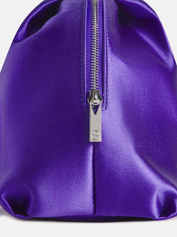 Molly Maude Clutch - Purple Satin