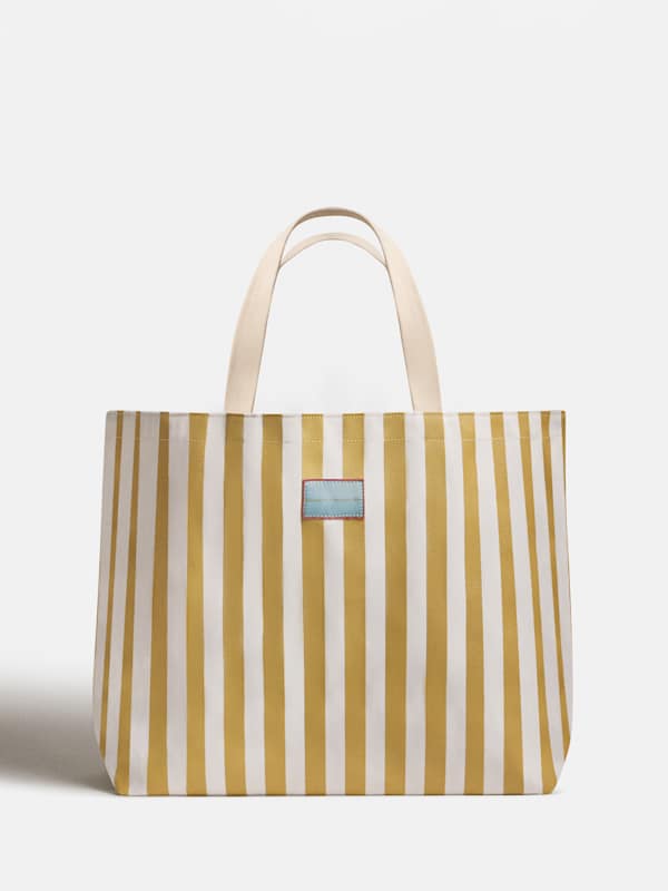 Grow Tote - Yellow Stripe Canvas