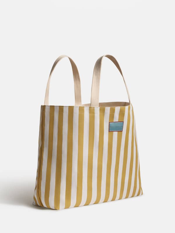 Grow Tote - Yellow Stripe Canvas