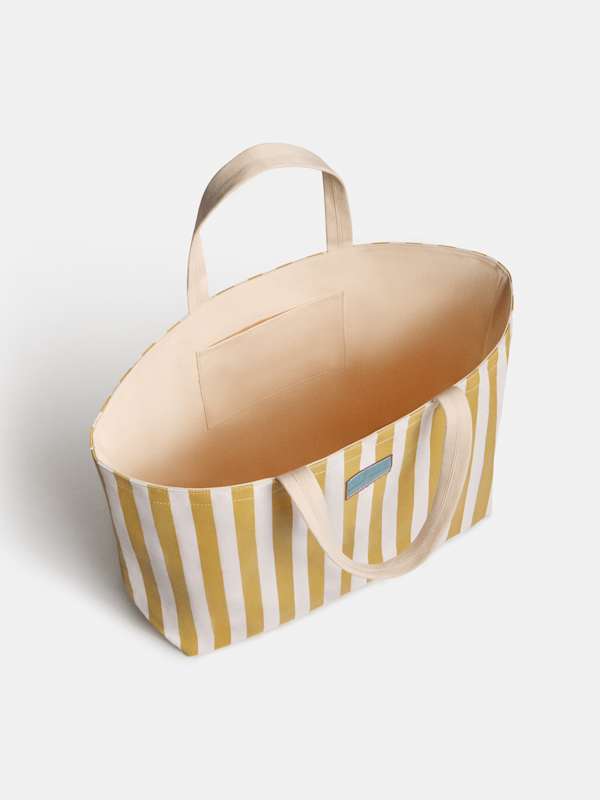 Grow Tote - Yellow Stripe Canvas