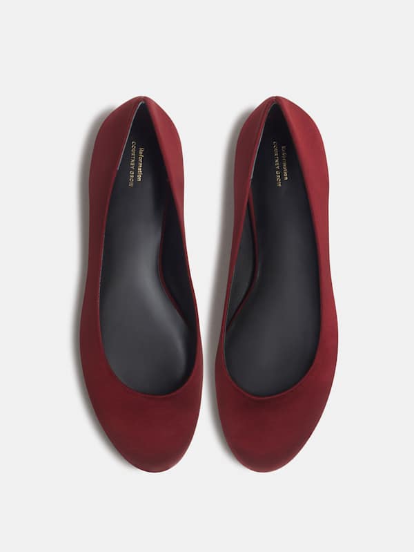 Charlie Taye Ballet Flat - Chianti Satin