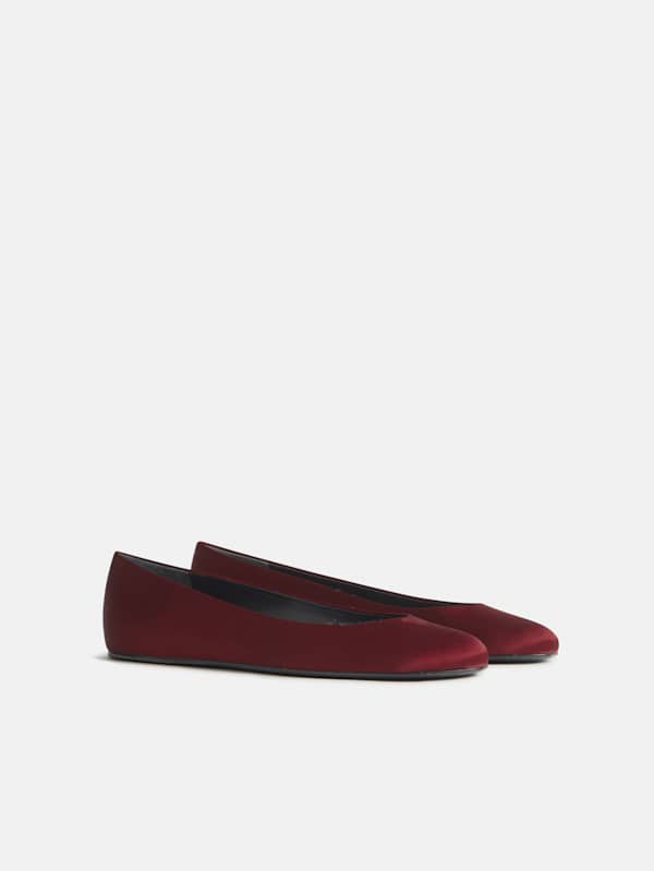 Charlie Taye Ballet Flat - Chianti Satin