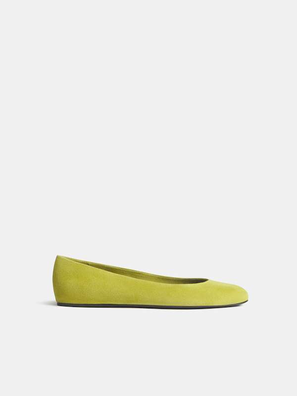 Charlie Taye Ballet Flat - Lime Suede
