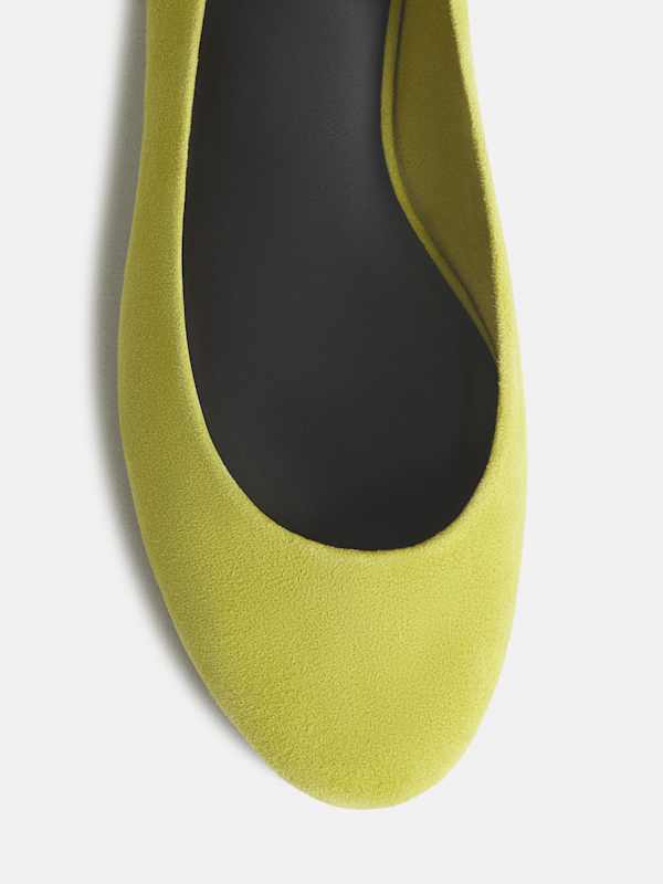 Charlie Taye Ballet Flat - Lime Suede