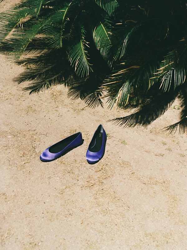 Charlie Taye Ballet Flat - Purple Satin