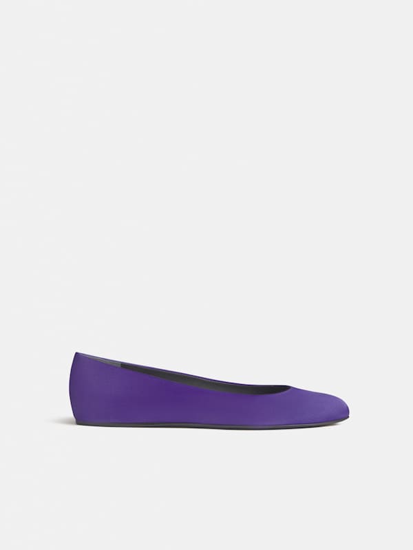 Charlie Taye Ballet Flat - Purple Satin