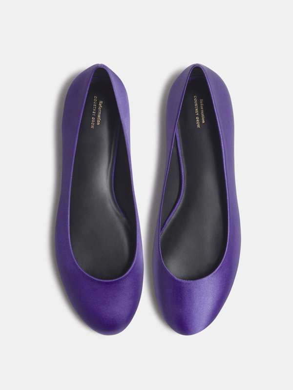 Charlie Taye Ballet Flat - Purple Satin