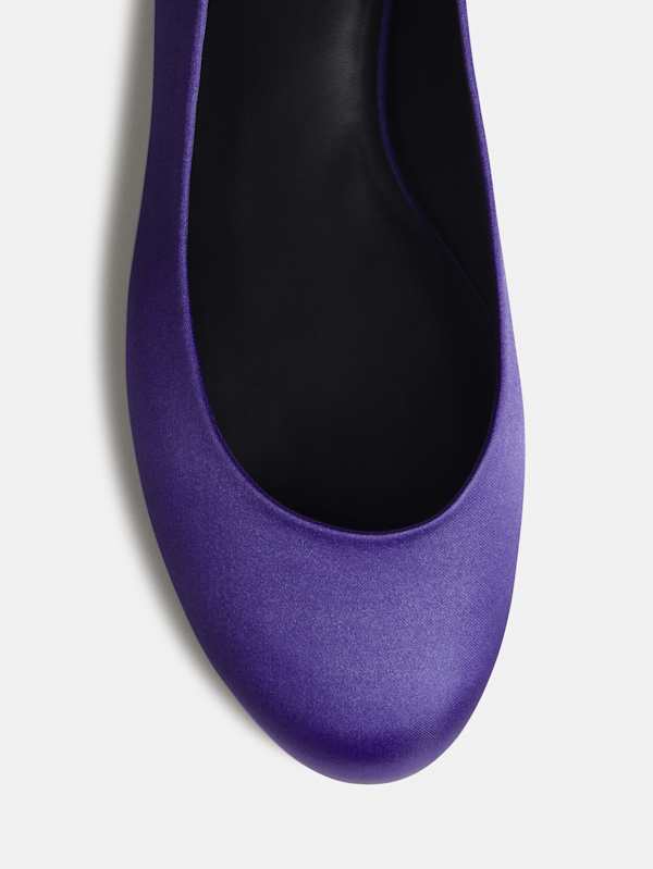 Charlie Taye Ballet Flat - Purple Satin