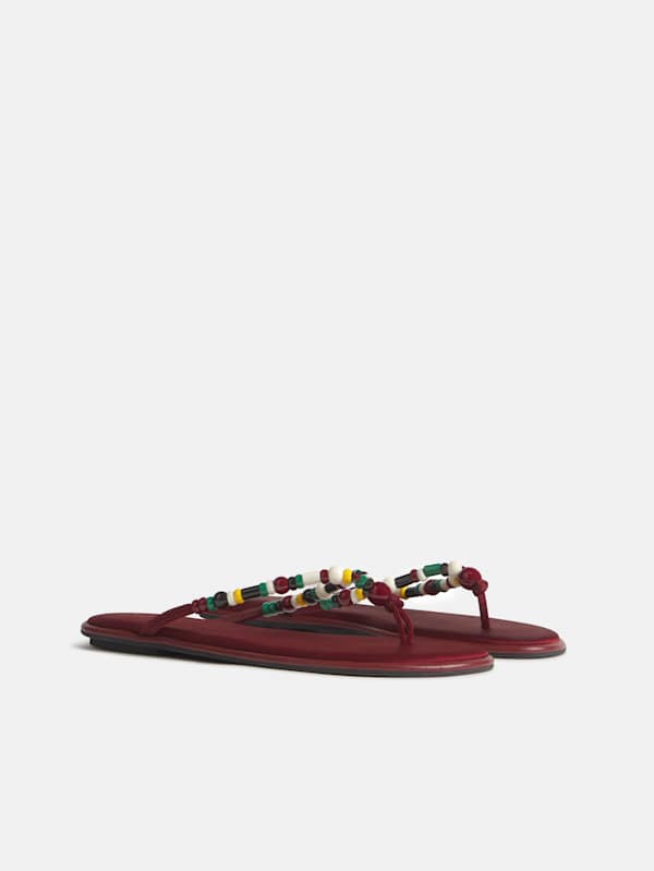 Geffen Sandal - Chianti Satin