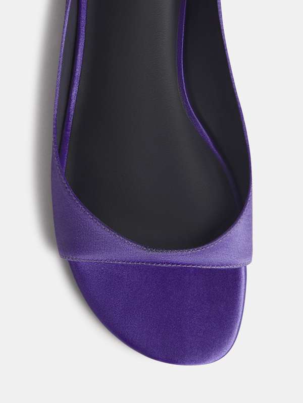 Zoe Sage Sandal - Purple Satin