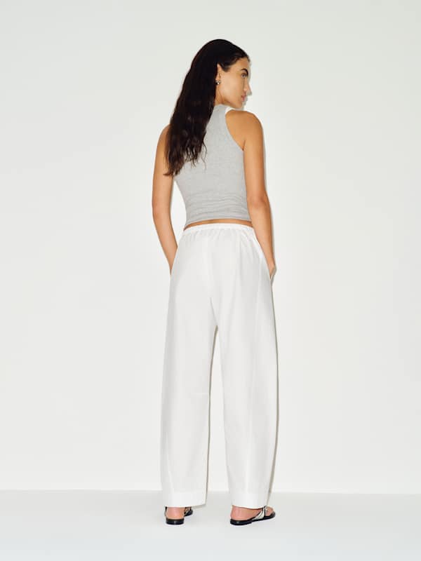 Elara Pant - Bright White