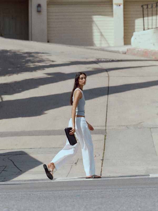 Elara Pant - Bright White