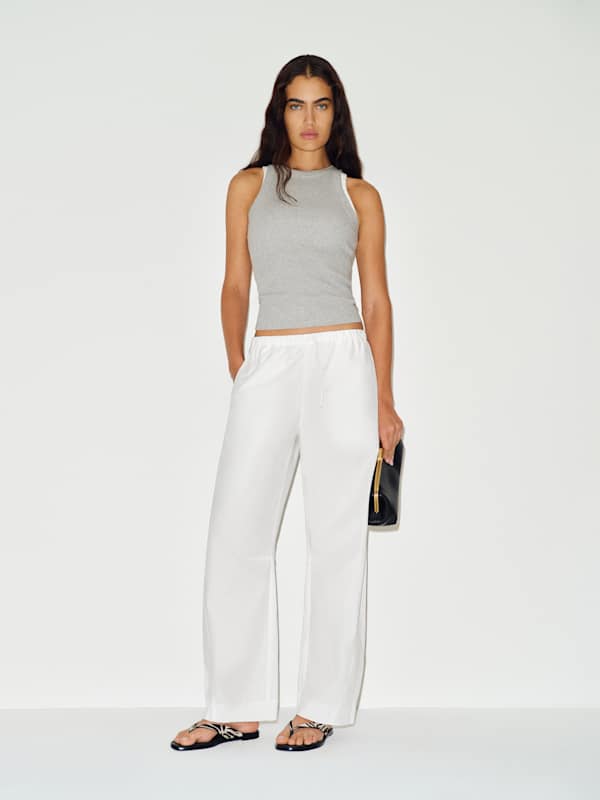 Elara Pant - Bright White
