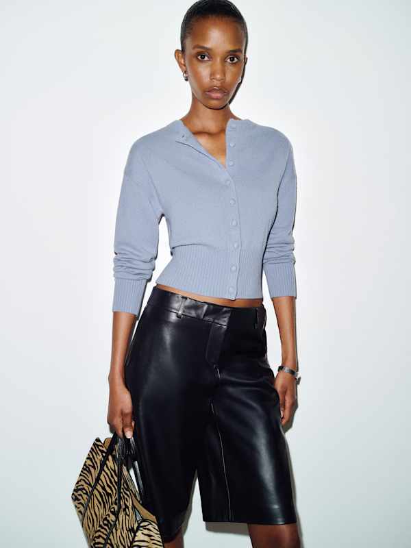 Ronnie Cashmere Cardigan - Storm