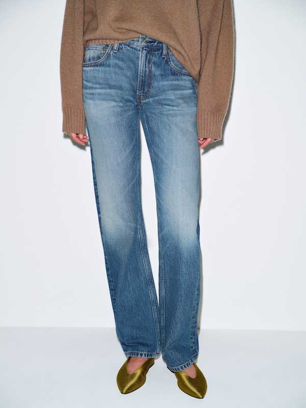 Brandon Low Rise Slouchy Straight Jeans - Salerno