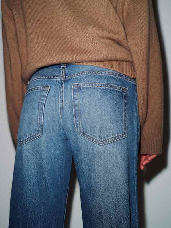 Brandon Low Rise Slouchy Straight Jeans - Salerno