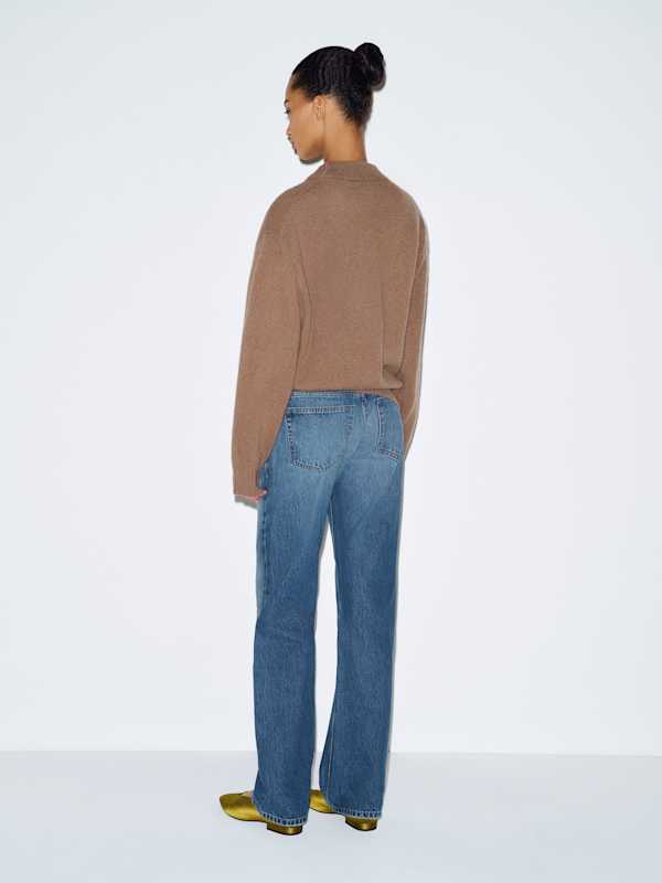 Brandon Low Rise Slouchy Straight Jeans - Salerno