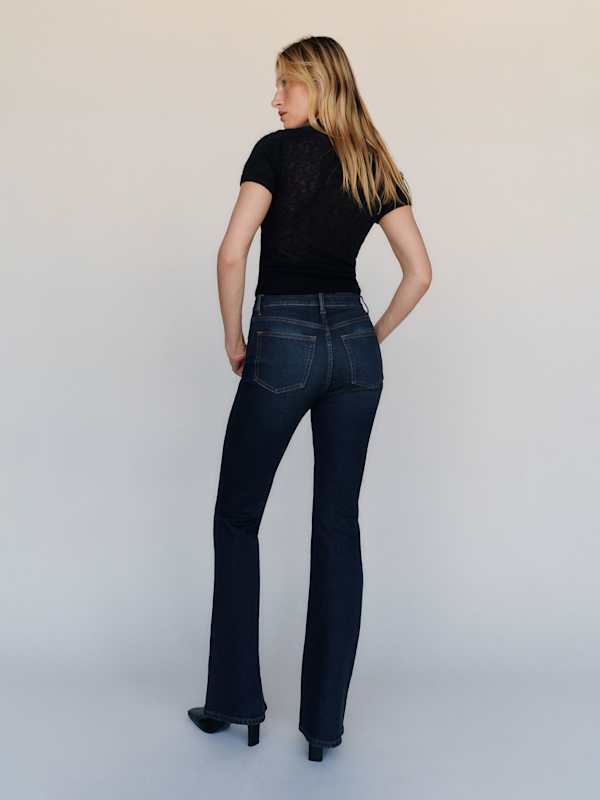 Taya Super Stretch High Rise Flare Jeans - Lamond