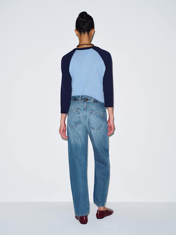 Ethan Low Rise Buckle Back Baggy Jeans - Salerno