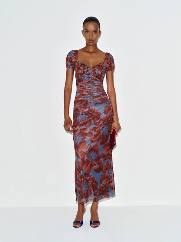 Lisbon Mesh Knit Dress - Nightfall