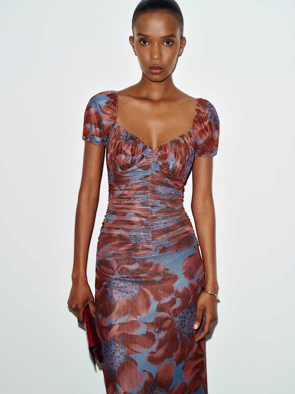 Lisbon Mesh Knit Dress - Nightfall